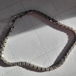 Women's Sterling 925 Silver Venitian Box Chain Bracelet